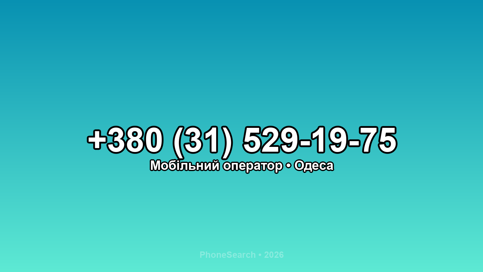 Номер +380 (31) 529-19-75 - вариант 2