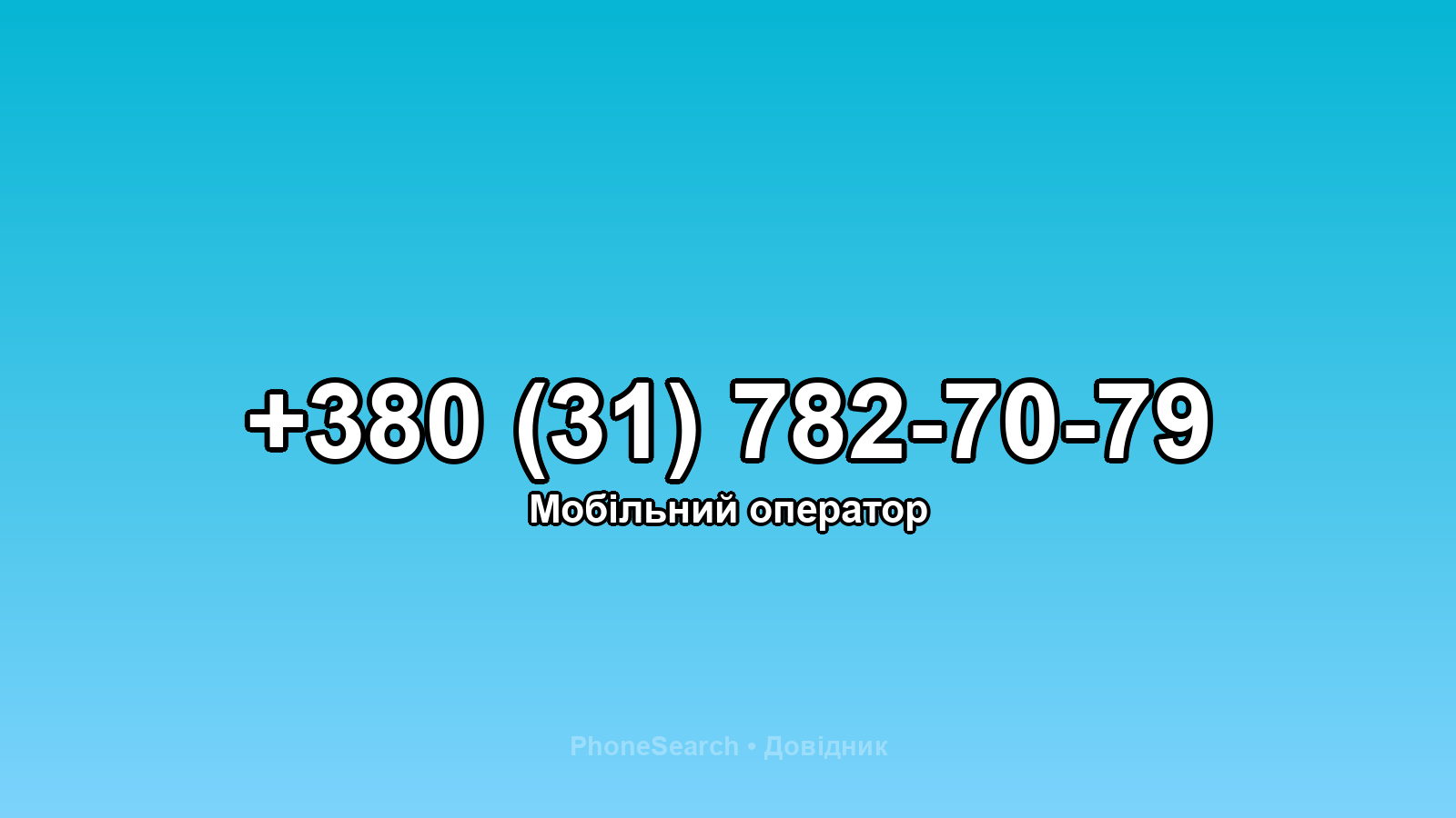Номер +380 (31) 782-70-79 - вариант 1