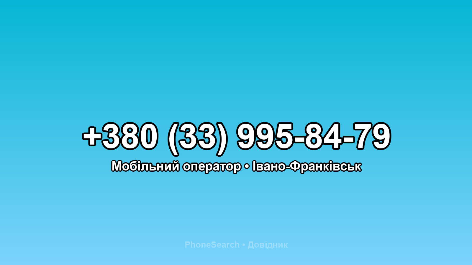 Номер +380 (33) 995-84-79 - вариант 1