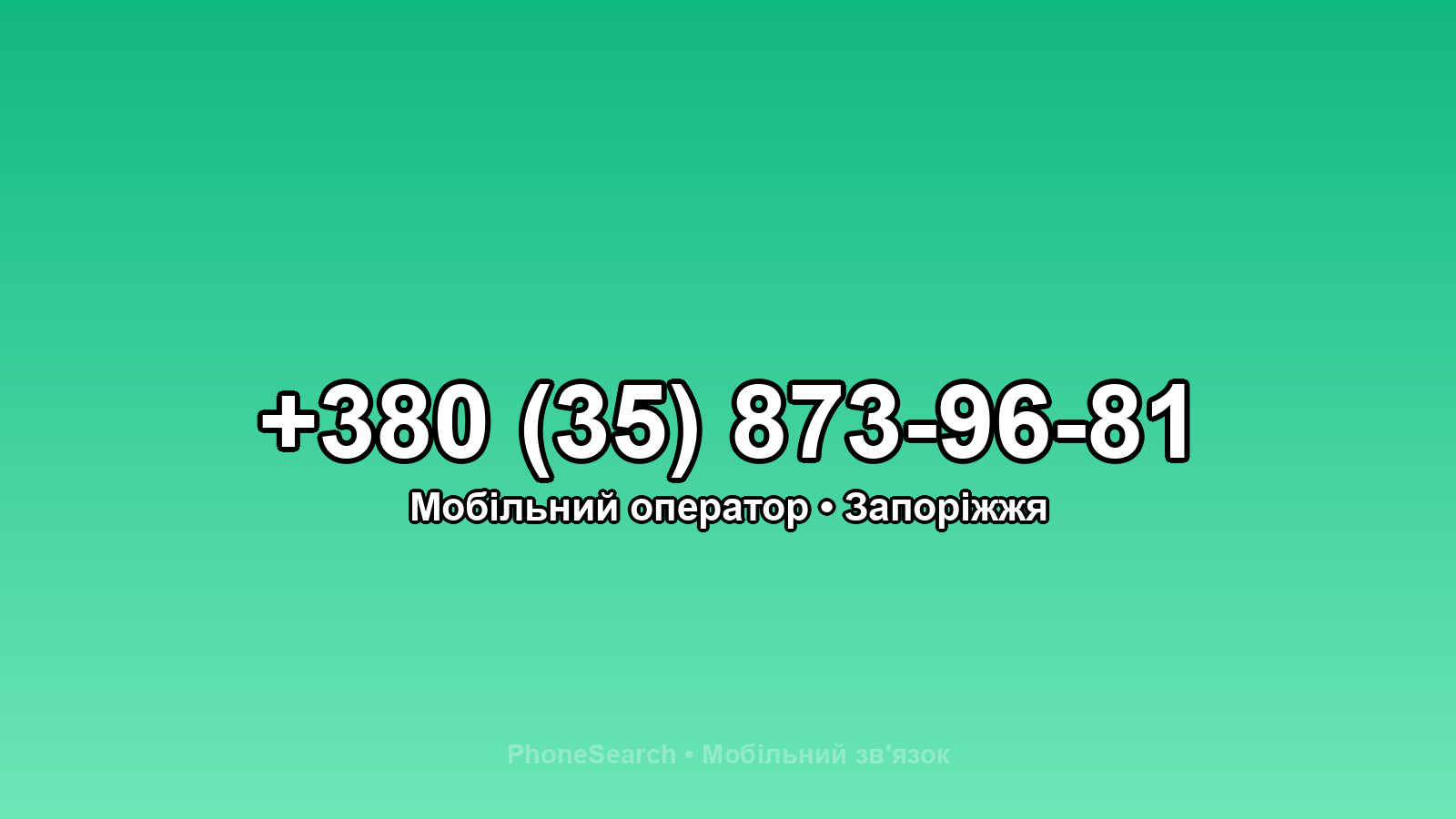 Номер +380 (35) 873-96-81 - вариант 1