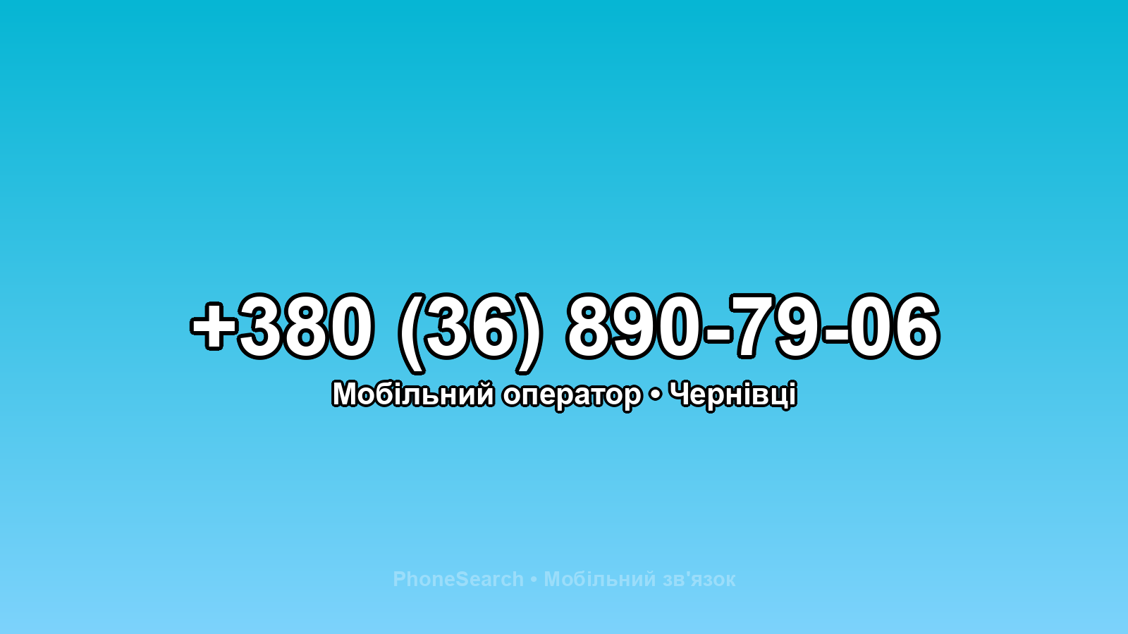 Номер +380 (36) 890-79-06 - вариант 2