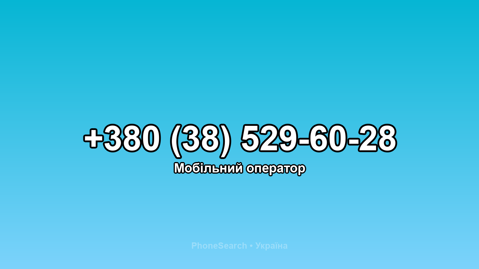 Номер +380 (38) 529-60-28 - вариант 1