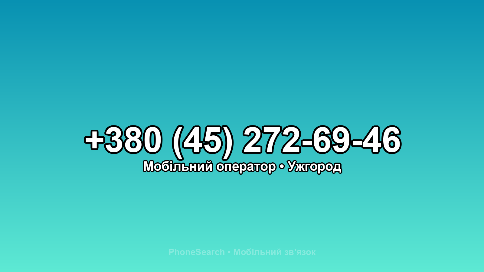 Номер +380 (45) 272-69-46 - вариант 1