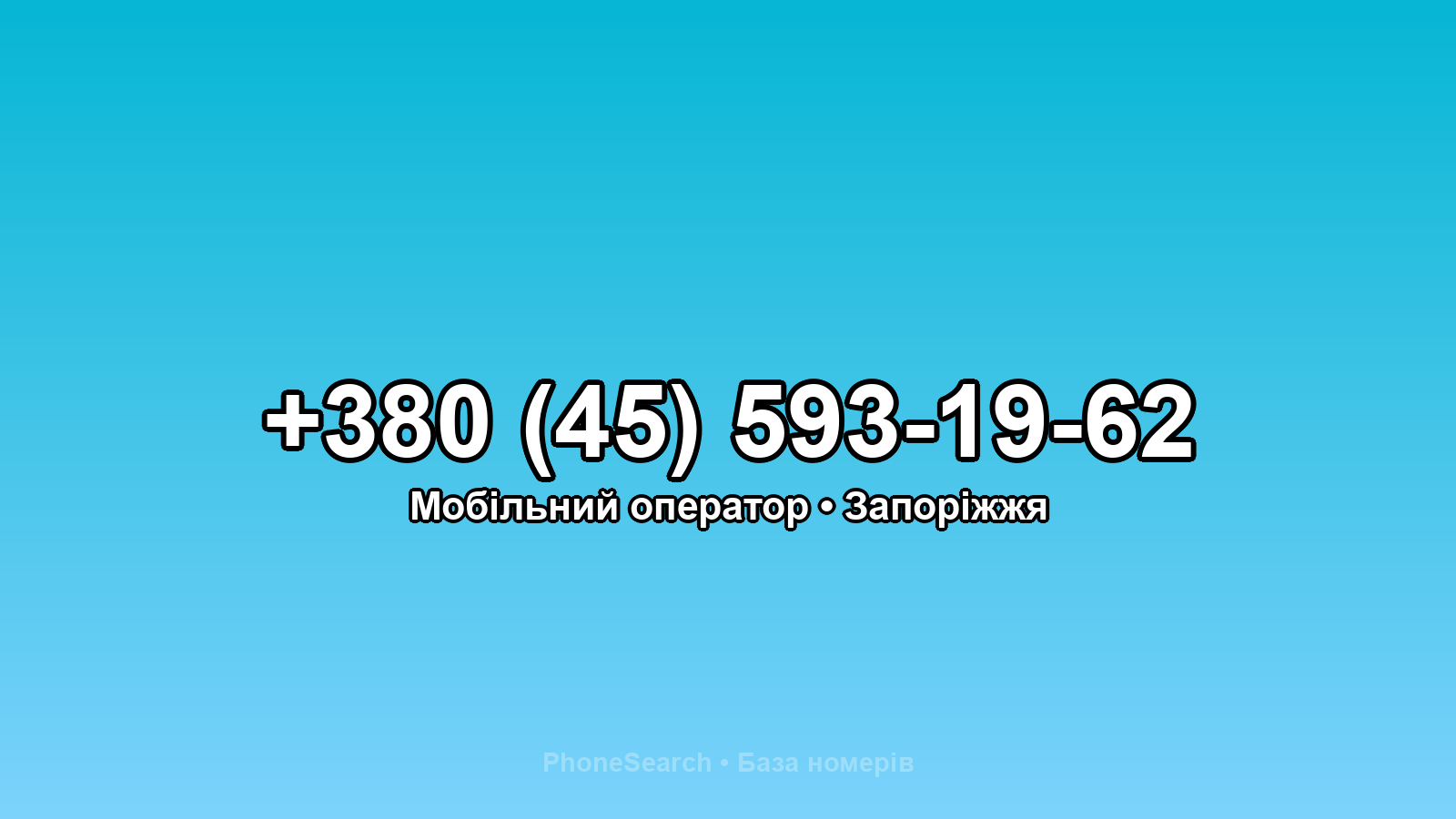 Номер +380 (45) 593-19-62 - вариант 1