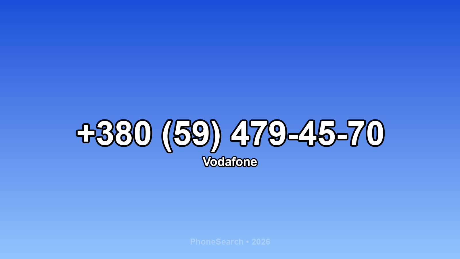 Номер +380 (59) 479-45-70 - вариант 1