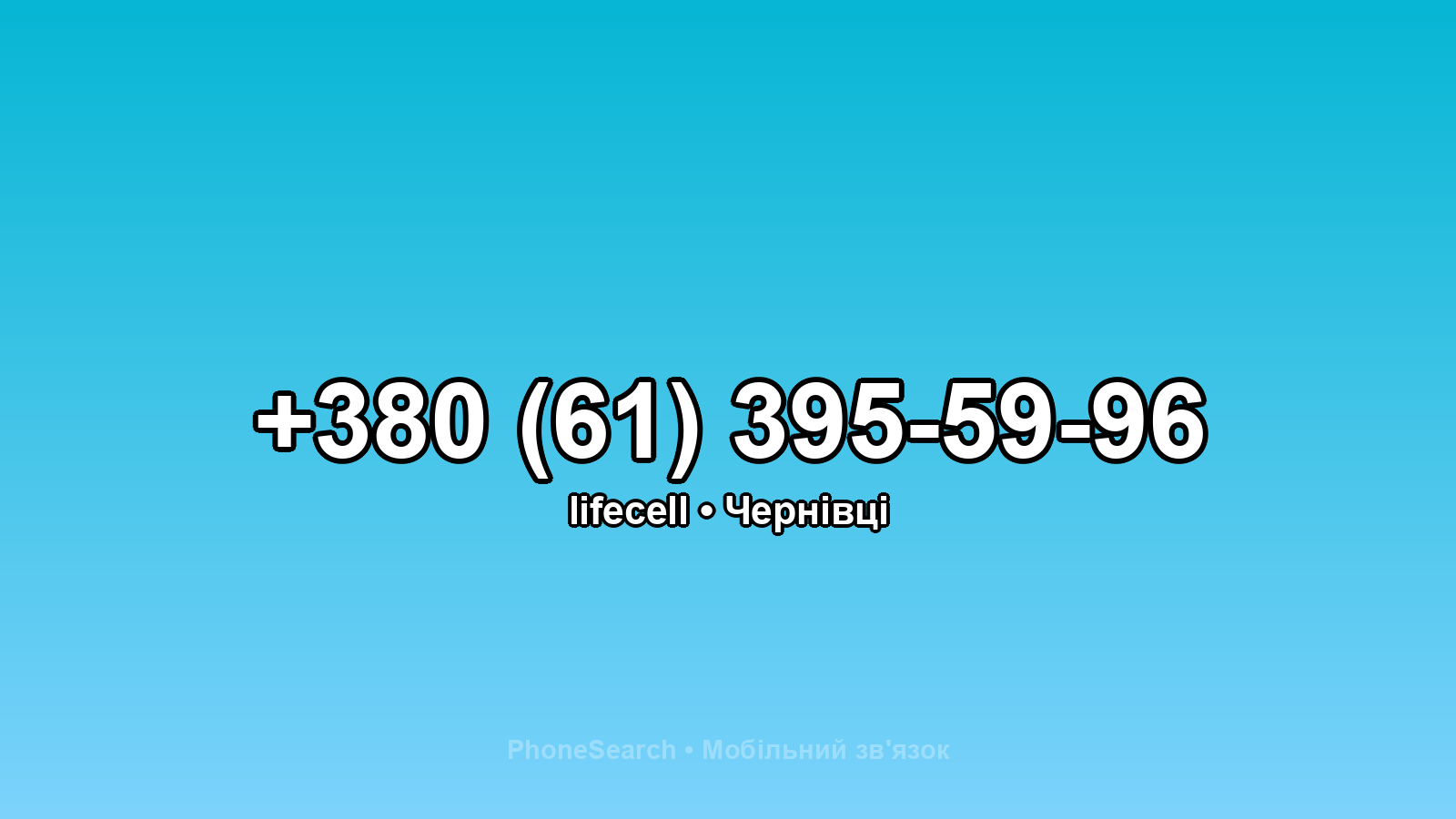 Номер +380 (61) 395-59-96 - вариант 1