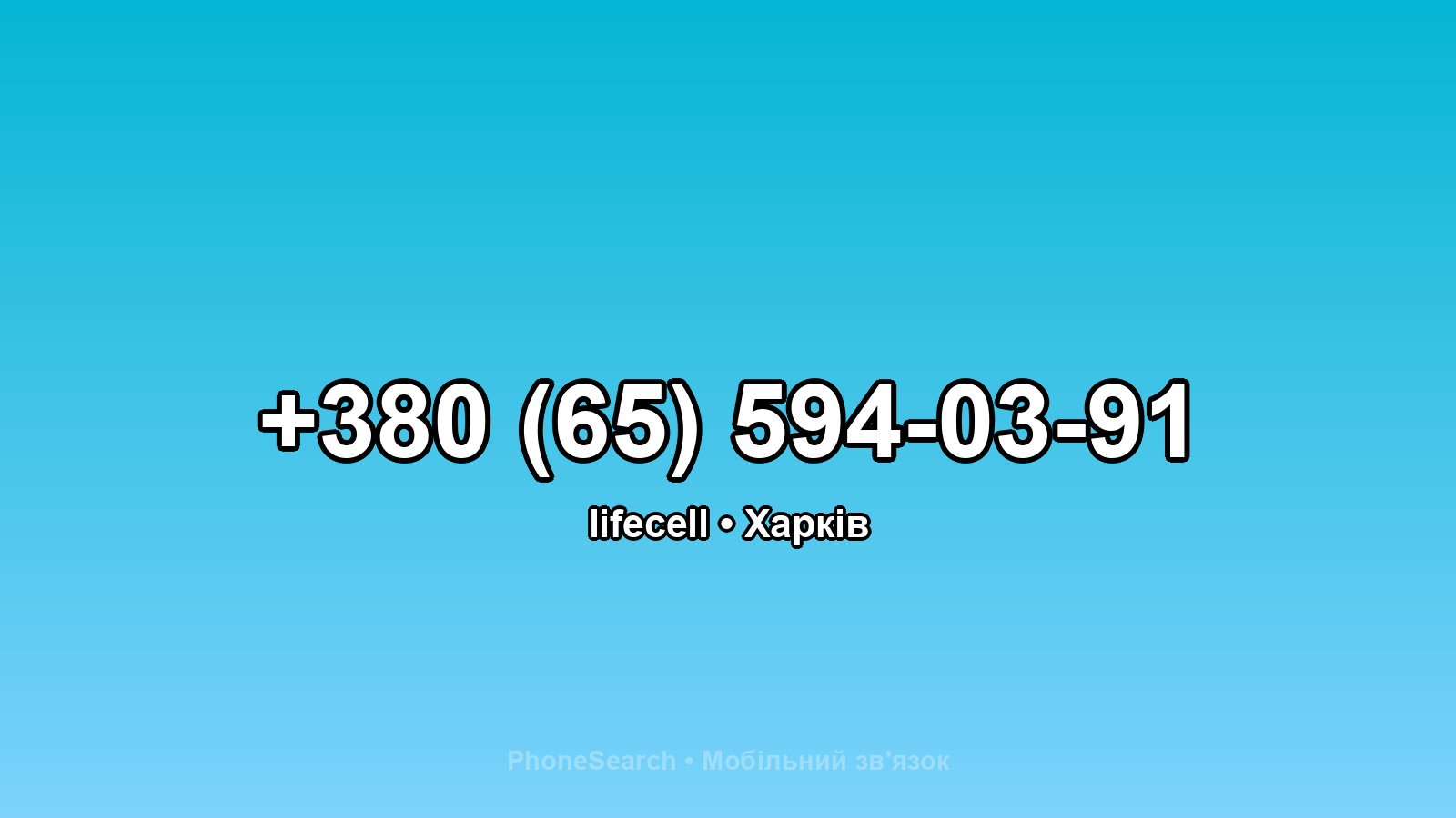 Номер +380 (65) 594-03-91 - вариант 2