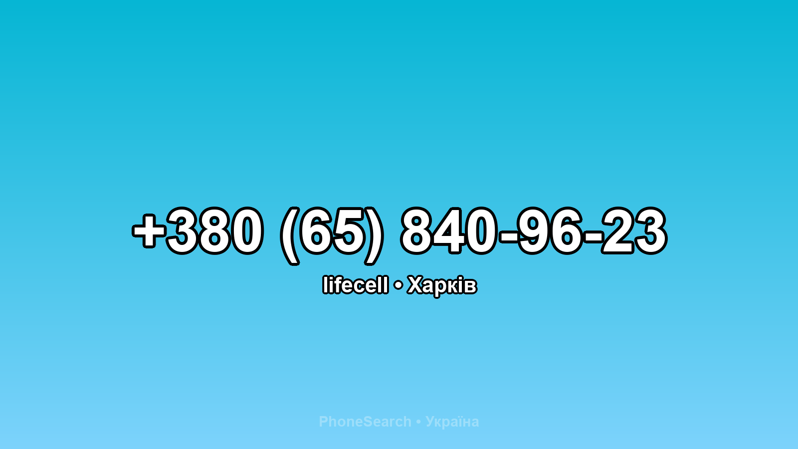 Номер +380 (65) 840-96-23 - вариант 2