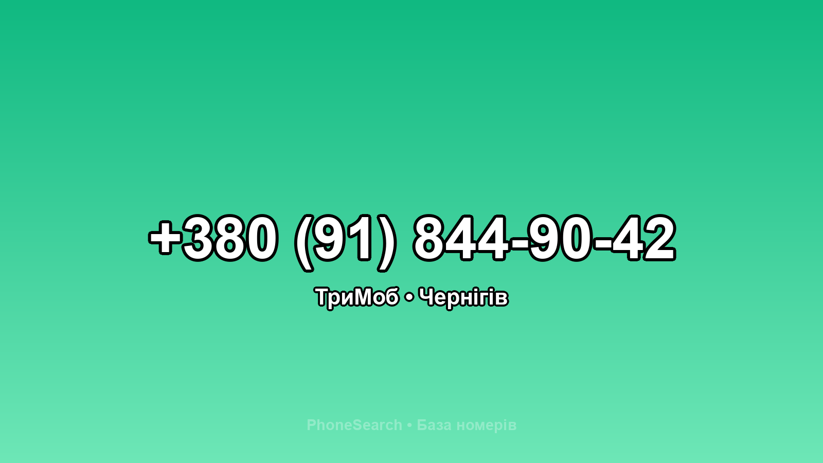 Номер +380 (91) 844-90-42 - вариант 2