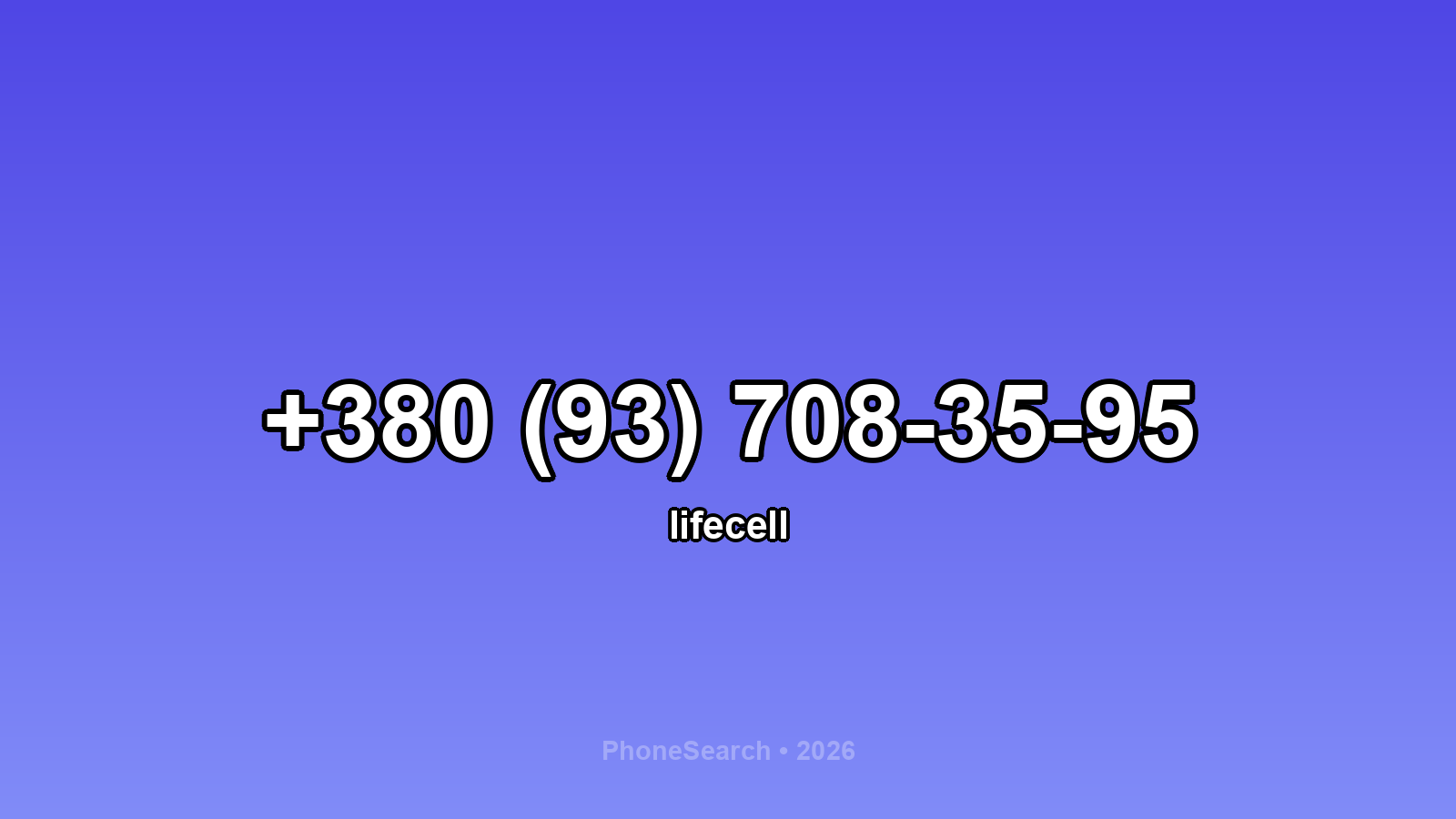 Номер +380 (93) 708-35-95 - вариант 1