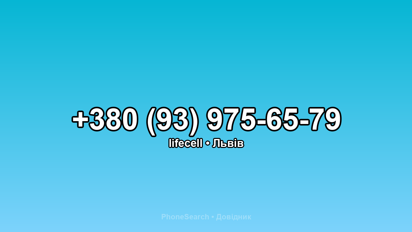 Номер +380 (93) 975-65-79 - вариант 1