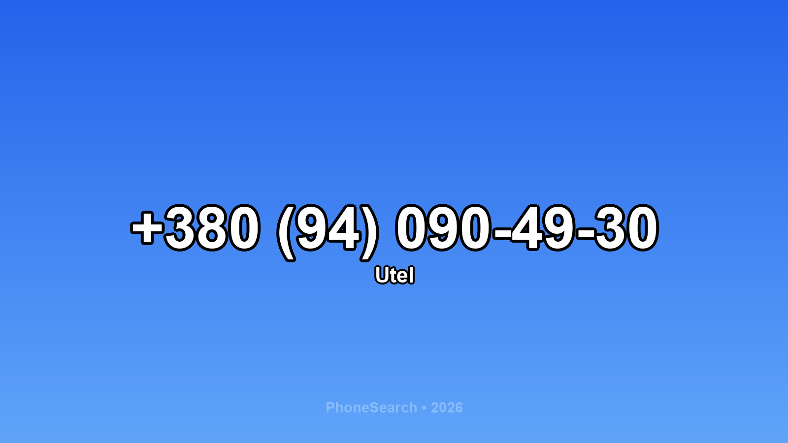Номер +380 (94) 090-49-30 - вариант 2