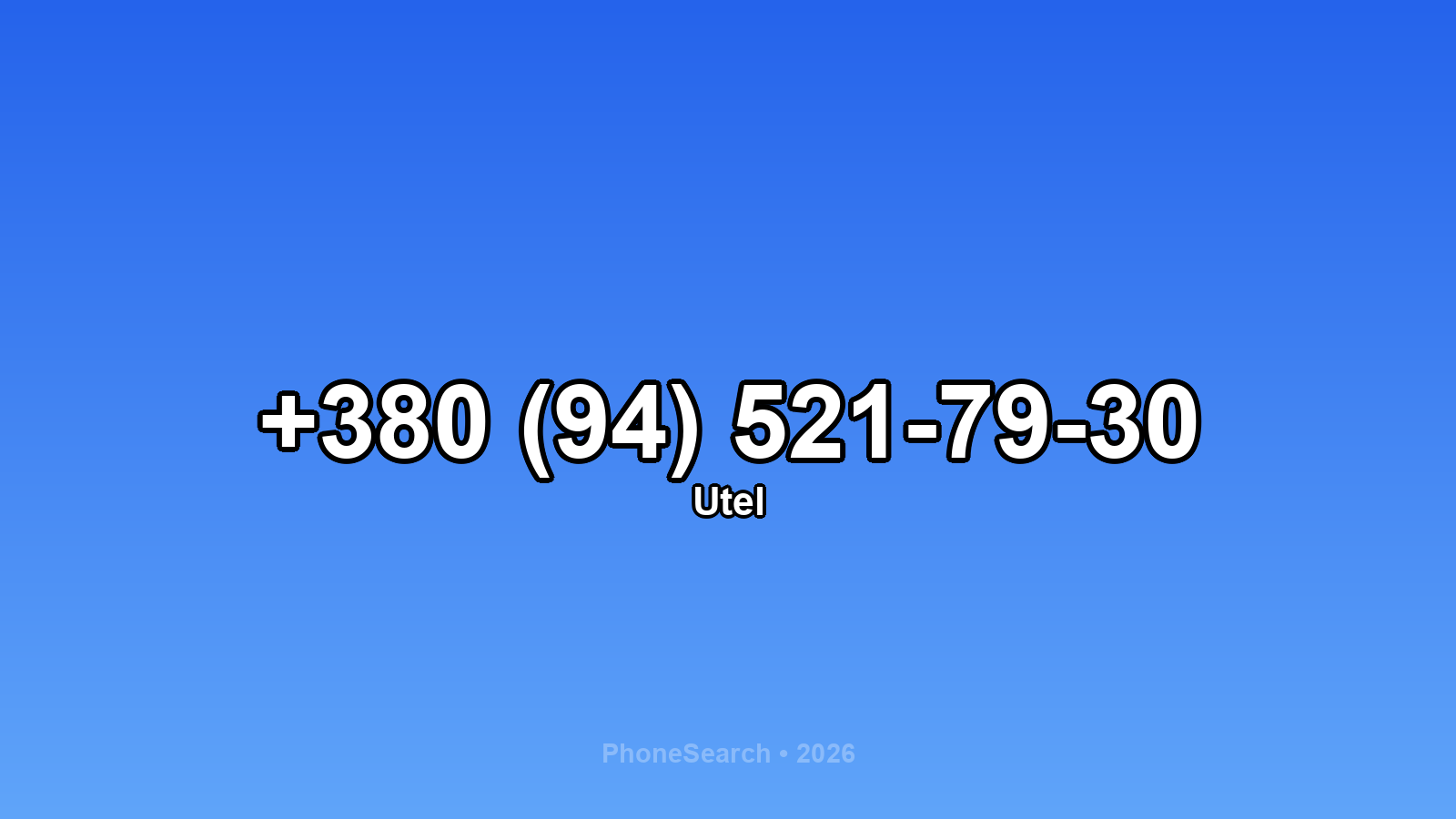 Номер +380 (94) 521-79-30 - вариант 2