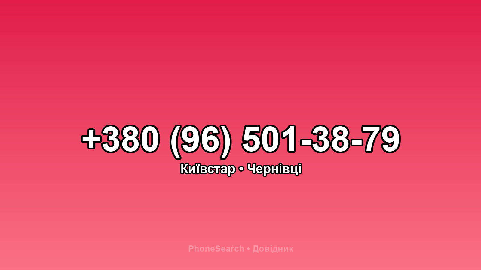 Номер +380 (96) 501-38-79 - вариант 2